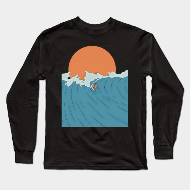 Ride the wave Long Sleeve T-Shirt by Swadeillustrations